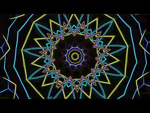 2 HRS of 4K Laser Mandala Psychedelic Portal with Binaural Frequencies For Meditation And Healing