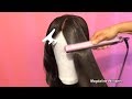 How To Flat Iron A Synthetic Wig