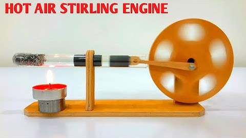 Stirling engine -hot air engine. how does it work