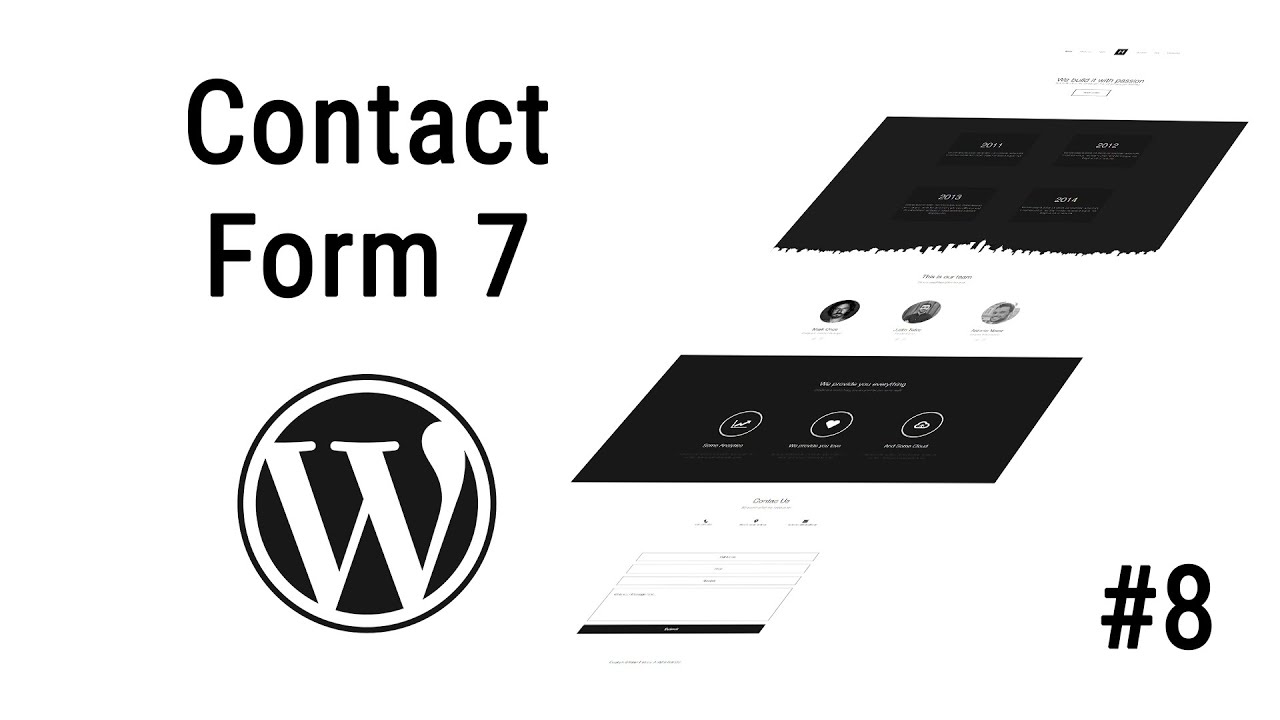 #8 Работа с Contact form 7 на Wordpress, Посадка вёрстки на Wordpress