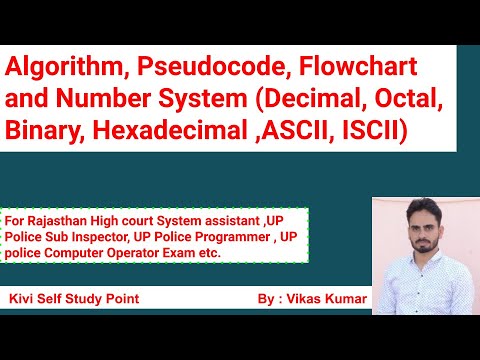 Algorithm, Pseudo Code, Flowchart and Number System (Decimal , Binary ...