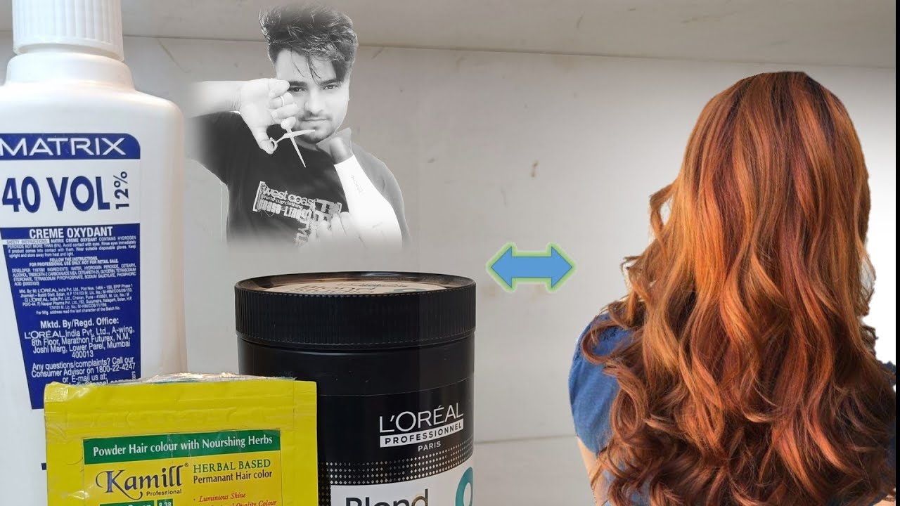 Orange hair colour kaise kareRight choice unisex salonhairstyle 
