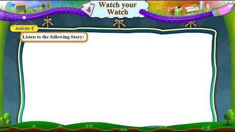 Std 6 Sem 1 English Unit 4 Watch Your Watch Activity 2 The Sparrow