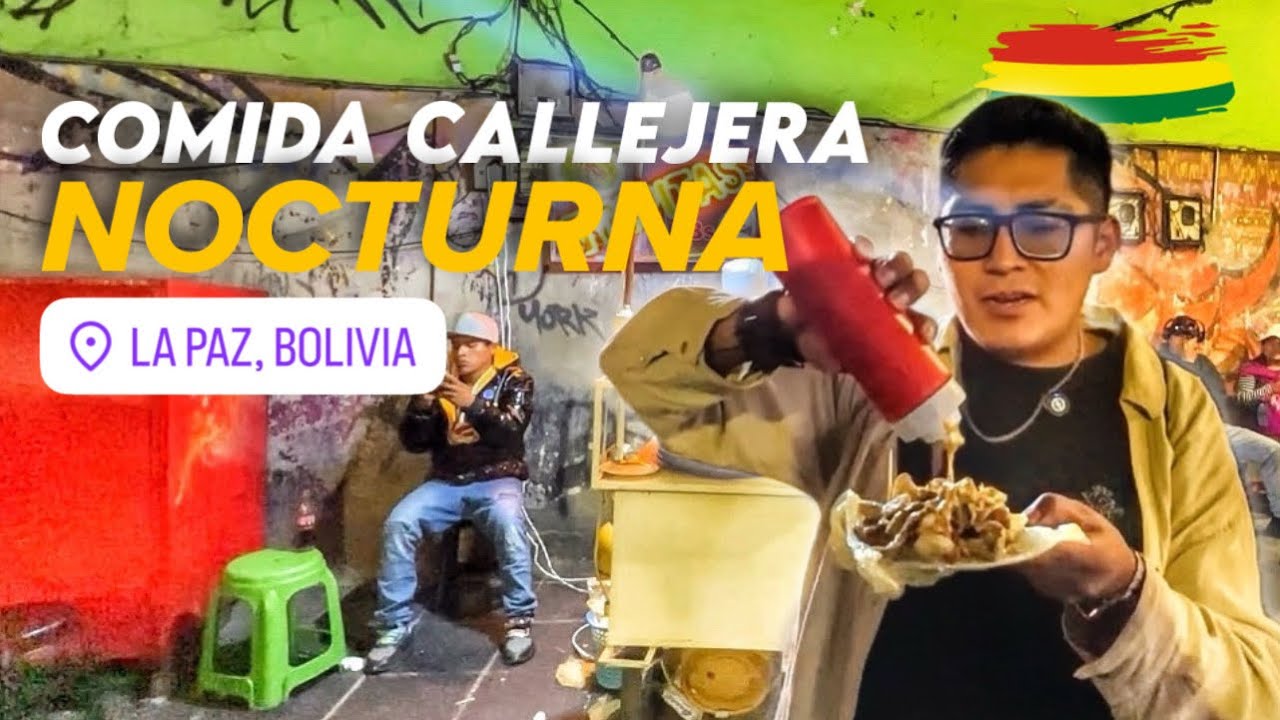 PROBANDO la MEJOR COMIDA CALLEJERA de LA PAZ, BOLIVIA | ES REALMENTE BARATO! 🇧🇴