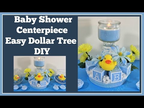 Baby Shower Centerpiece Dollar Tree Diy Youtube