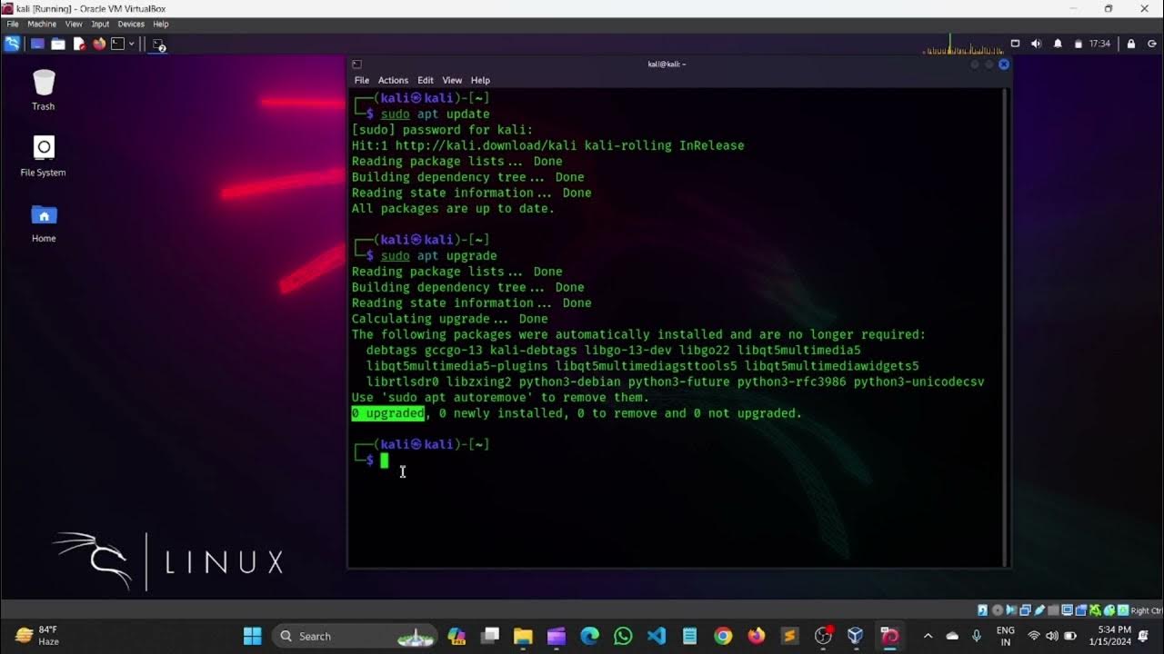 How to update and upgrade kali linux full update and upgrade linux