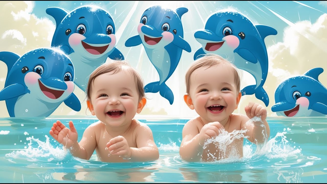 🐟💦 Fish Splash and Bath Song for Kids | Fun Water Play Nursery Rhyme 🌈