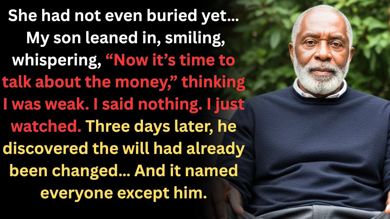 At My Wife’s Funeral, My Son Whispered: ‘Now It’s Time to Talk About the Money.’”