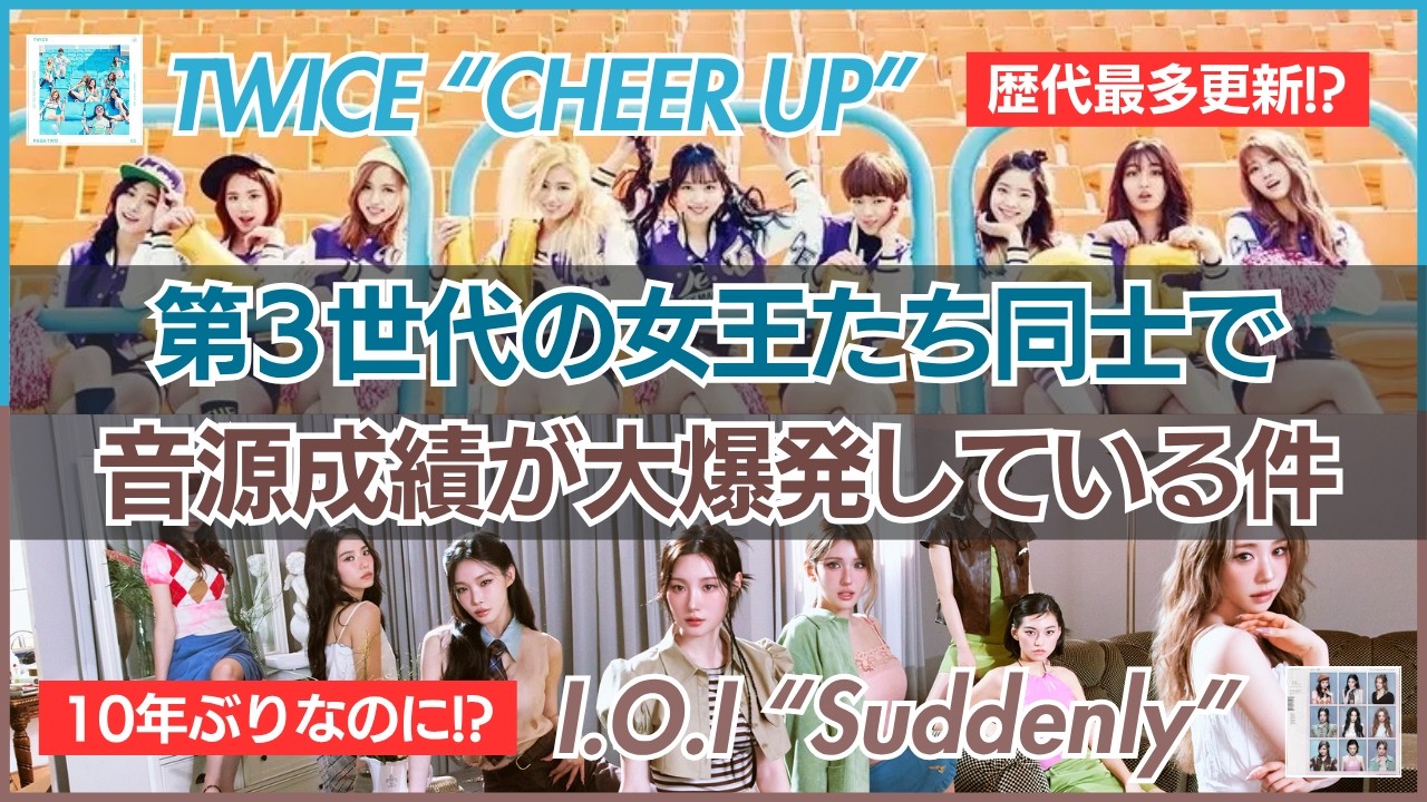 歴代最多を更新したTWICEと、10年ぶりとは思えぬ成績を残すI.O.I