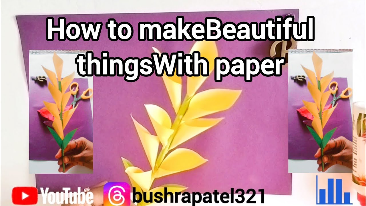 How to make beautiful things with paper@BushraPatel321 #diy #viral # ...