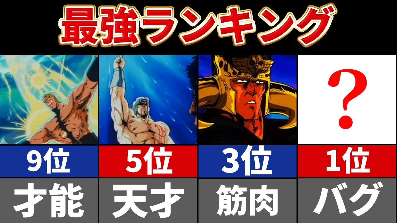 北斗の拳 ケンシロウは本当に強い 最強キャラランキングtop21位 Youtube