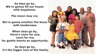 Family Matters - As days go by