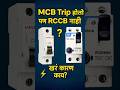 MCB ट्रिप होतो पण RCCB नाही — खरं कारण काय? ⚡️