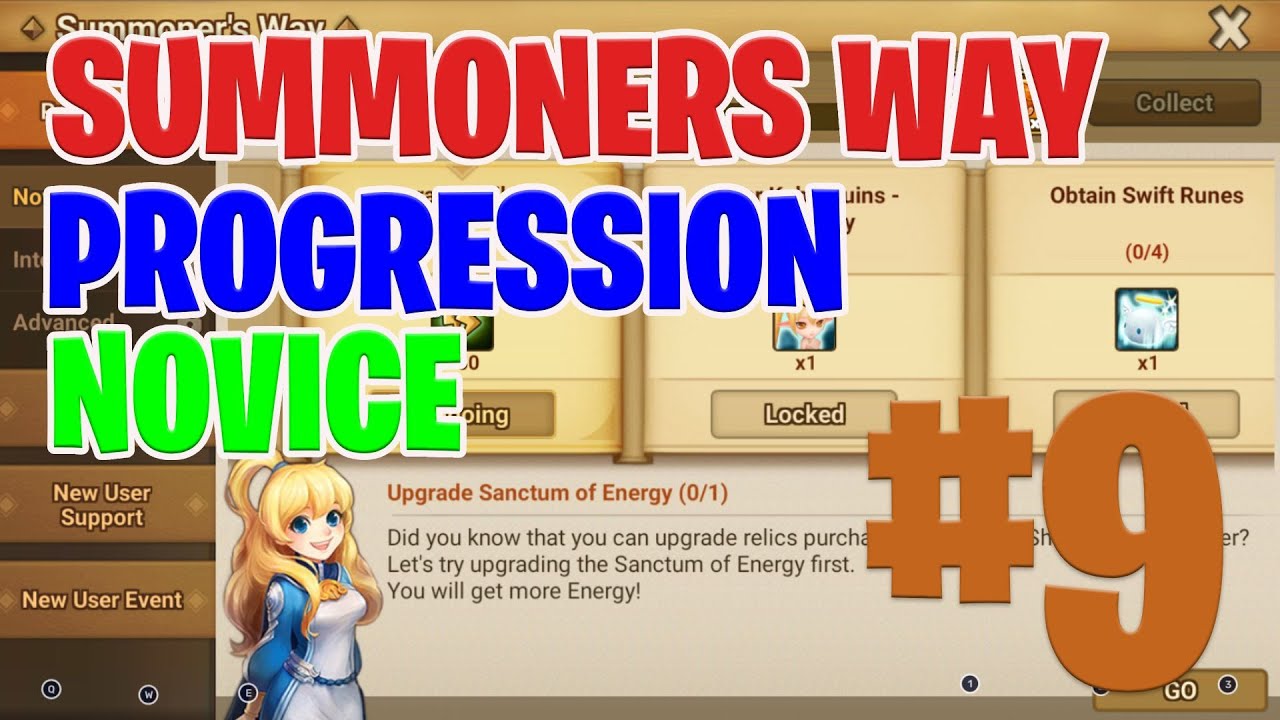 Summoners Way - Progression - Novice - #9 - Upgrade sanctum of energy | Summoners war 2022