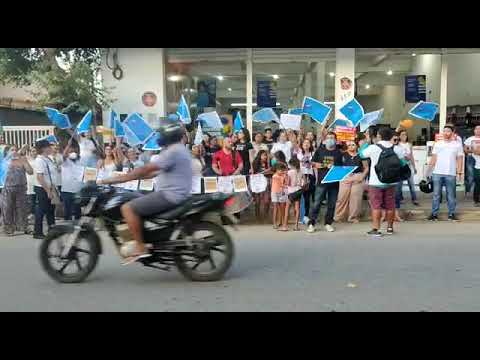 Manifestação pelo pagamento do Piso Salaraial Profissional Nacional em Central de Minas.