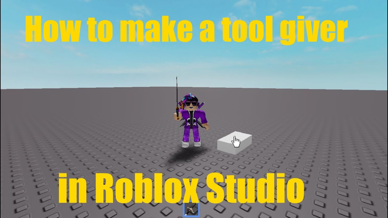 How To Make A Tool Giver In Roblox Studio Youtube - how to make a tool in roblox studios