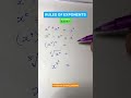 Rules of Exponents with chris senyatsi #mathstricks #rulesofexponents #mathstutor #maths