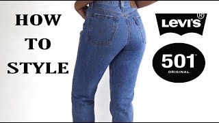 HOW TO STYLE LEVIS 501| STRAIGHT LEGGED JEANS