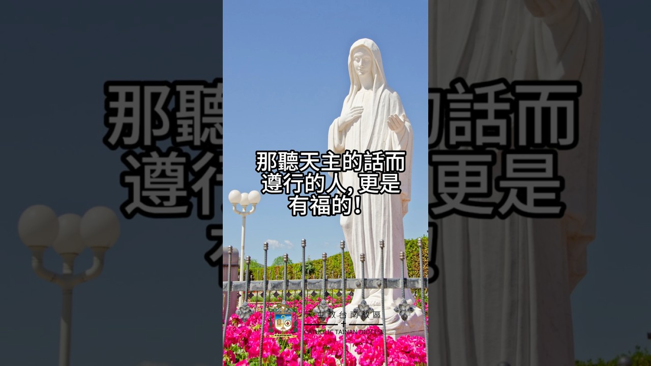 10/10  恭讀聖路加福音　11:27-28   懷過你的胎，真是有福。聽天主的話，更是有福。