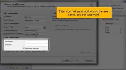 How to Configure an IMAP email account in Outlook 2010 (Flipper Host)