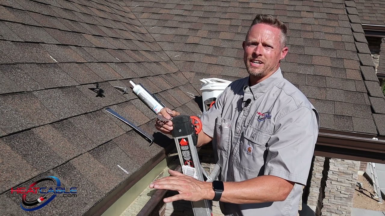 How to Install Self-Regulating Heat Cable Roof Clips with no Roof