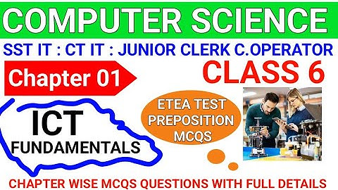 6th Class Computer 🖥️ Science MCQs Questions for All Exams | CT IT most important mcqs questions