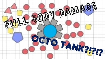 FULL BODY DAMAGE OCTO TANK?!? | Diep.io #2