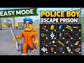 Police Boy Prison Escape Easy Mode | Escape the Prison! 😱 | Roblox Gameplay