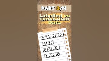 3/N- Label data and unlabelled data. #ai #datascience #fodo #tech #ailearning #machinelearning