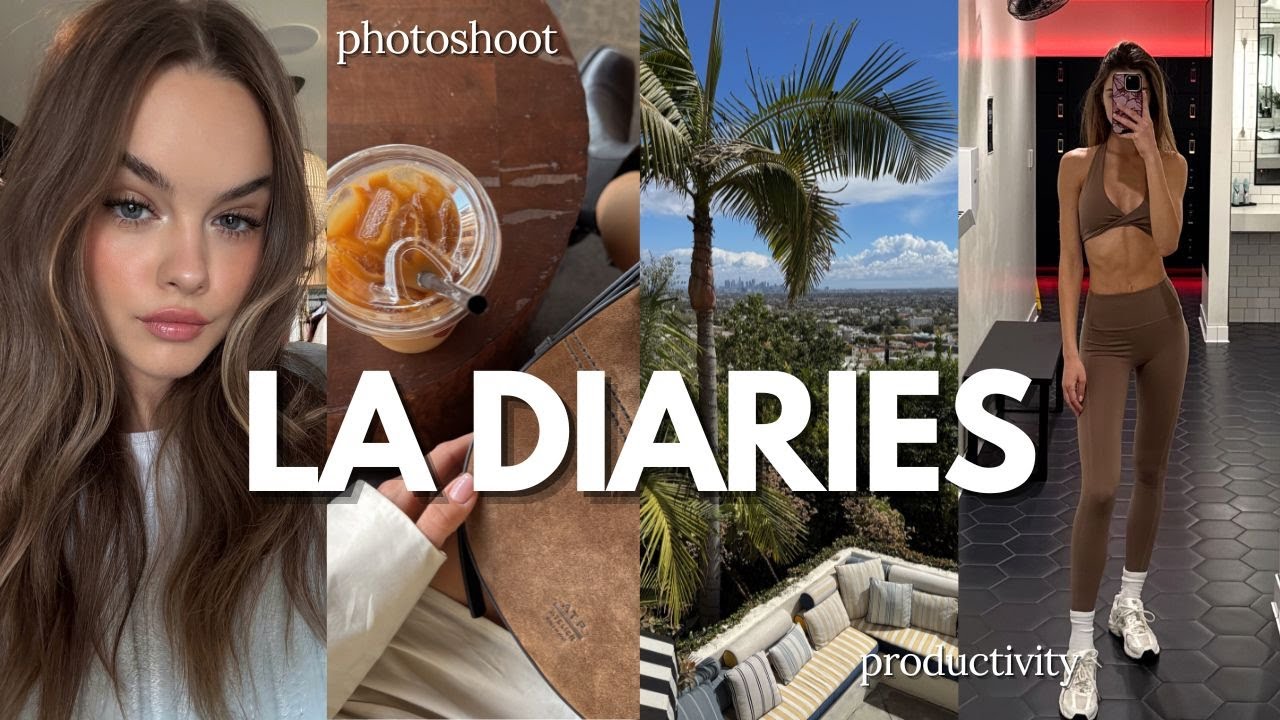 LA diaries 💌 photoshoot, workouts, getting productive, life of a model