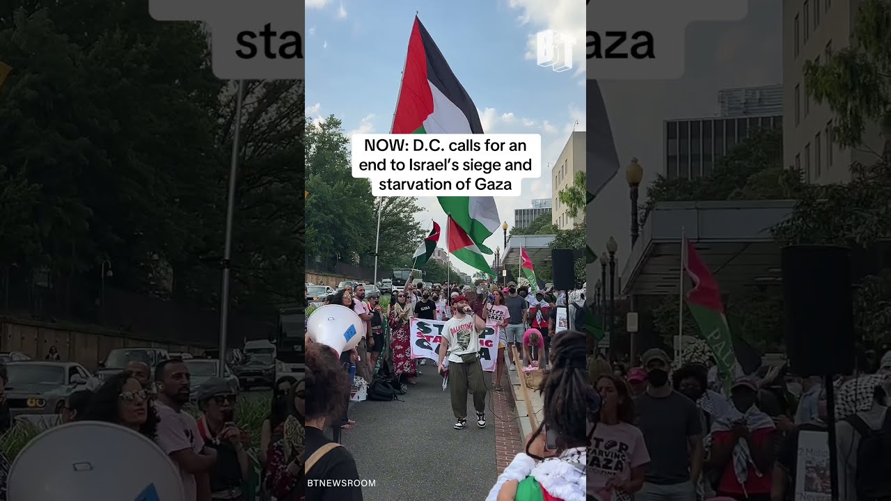 D C Protesters Rally Outside The State Department Against U S Backed Israeli Siege On Gaza 