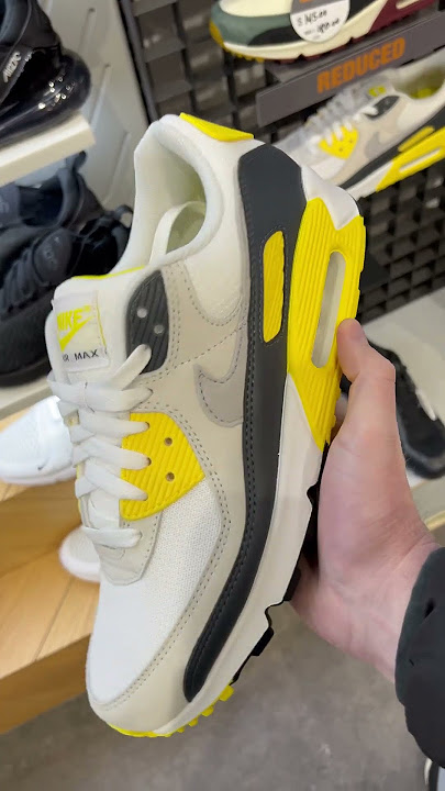 NIKE AIR MAX 90 white grey lightning yellow!  What do you think of these? #airmax