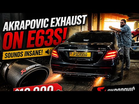 I Put A $10,000 Akrapovic Exhaust In My E63S AMG