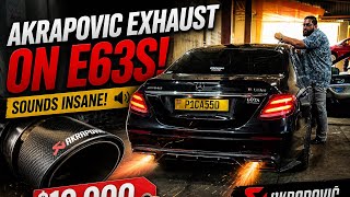 I Put A $10,000 Akrapovic Exhaust In My E63S AMG