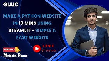 Make a Python Website in 10 Mins using Steamlit - Simple & Fast Website🔥🔥