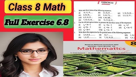 Class 8 Math | Full Exercise 6.8 Unit 6 | NBF Book | Number Sequence | General Term of Sequence