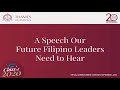 The Filipino Youth needs to hear this speech by VP Leni Robredo | Thames International