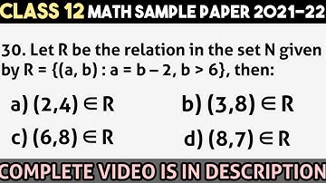 Let R be the relation in the set N given by R = (a, b) : a = b – 2, b 6  then: @edulover123