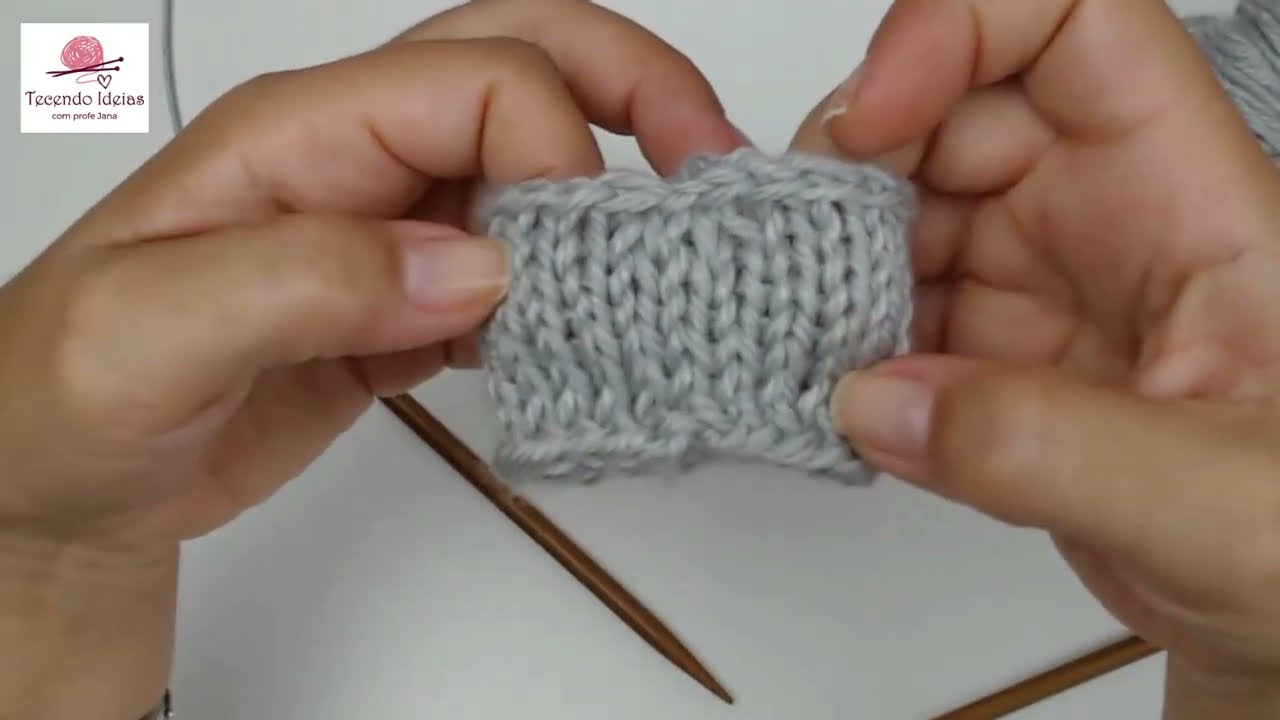 Agulha circular   técnica 2 Laço Mágico
