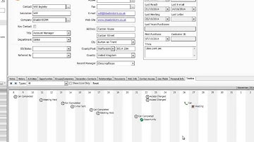 Swiftpage Act! v17 CRM Walkthrough - Timeline