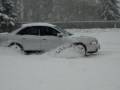 My Audi A4 Quattro on the snow