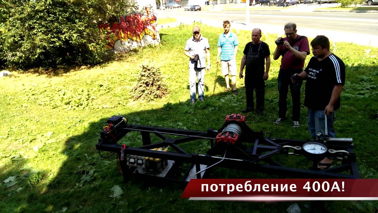 Тест автомобильных лебедок