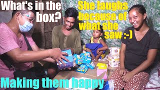 Making These Filipino Couple Laugh While Giving them Gifts. Let's Travel to the Philippines. PINOY