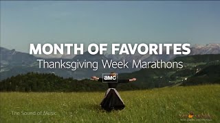 AMC US Thanksgiving Week Marathon Advert 2025 Month of Favorites