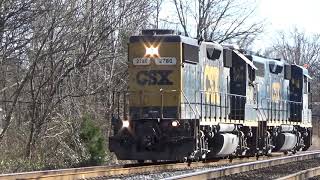 CSX GP38-2 2780 w/ K5HL Runs Light as M772 on 12/27/20