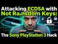 Attacking ECDSA with Not Random Keys: The Sony PlayStation 3 Hack