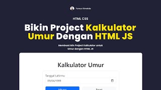 KALKULATOR UMUR | TUTORIAL JAVASCRIPT