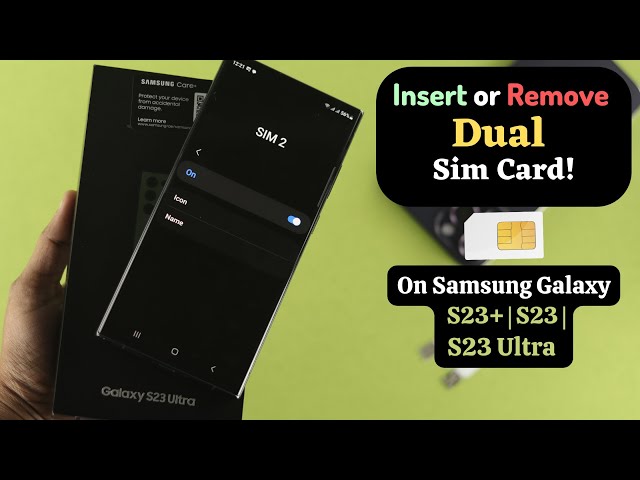 Samsung Galaxy S23: How to Insert Dual SIM Card! [REMOVE SIM