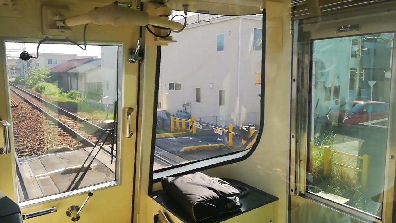 名鉄列車緊急停車！