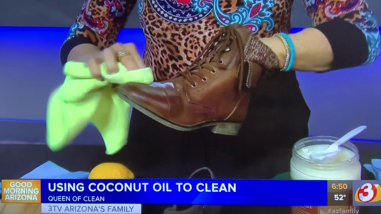 COCONUT OIL to clean? Learn how now! Queen Of Clean Cleaning Tip Video